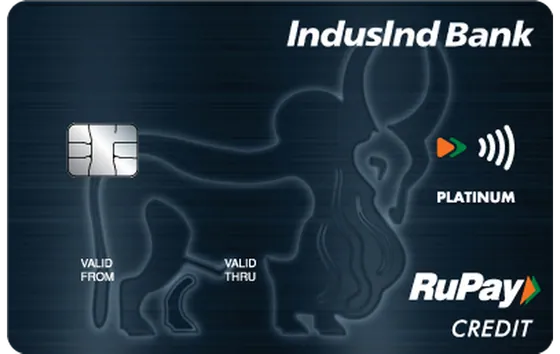 IndusInd Platinum RuPay card artwork