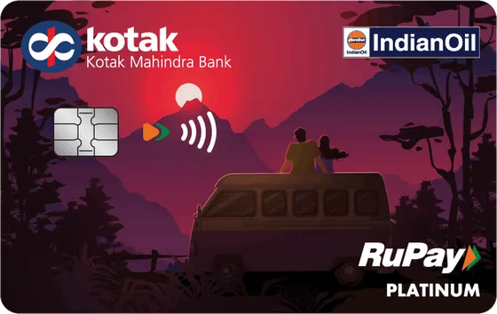 IndianOil Kotak card artwork