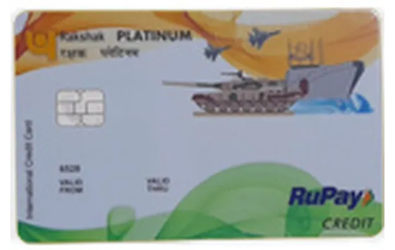 RuPay Platinum Rakshak card artwork