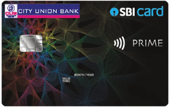 City Union Bank SBI Card PRIME card artwork