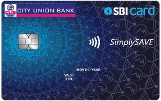 City Union Bank SimplySAVE SBI Card card artwork
