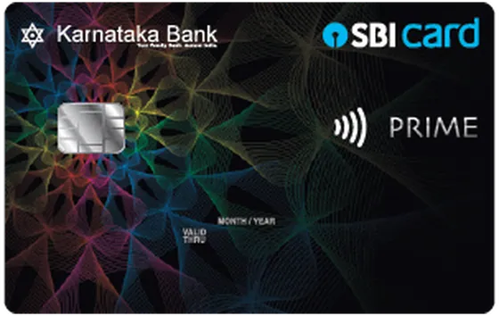 Karnataka Bank SBI Card PRIME card artwork