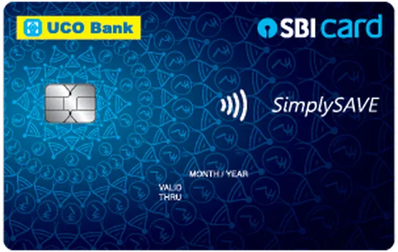 UCO Bank SimplySAVE SBI Card card artwork
