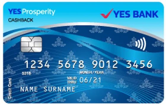 YES Prosperity Cashback card artwork